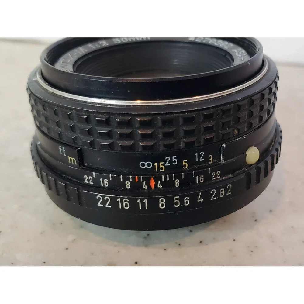 Vintage SMC Pentax-M 50mm f/2 Manual Focus Lens Asahi Optical K Mount Japan